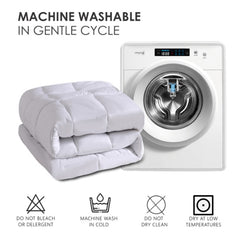 Polyester Brushed Single Quilt With Microfiber Filling, Down Alternative, OKO-100 Certified, CPC Children's Certified, Shipped Via Amazon Logistics